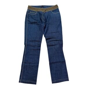 ESCADA Jeans Size 42 | Quiet Luxury | Beaded Embellished Waistband